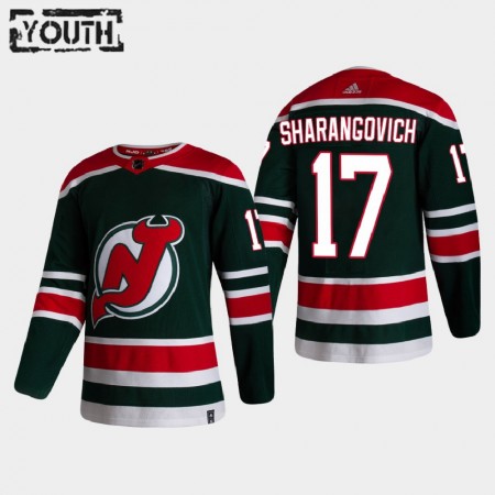 Dětské Hokejový Dres New Jersey Devils Dresy Yegor Sharangovich 17 2020-21 Reverse Retro Authentic